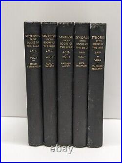 Synopsis of the Books of the Bible 1-5 Volume by J Darby Antique Vintage Rare