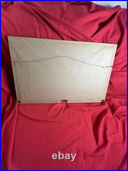 TAPESTRY Rug Textile Framed Country Cottage FARM Village Vintage English Antique