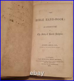 THE BIBLE HAND BOOK Joseph Angus 1864 ANTIQUE Vintage