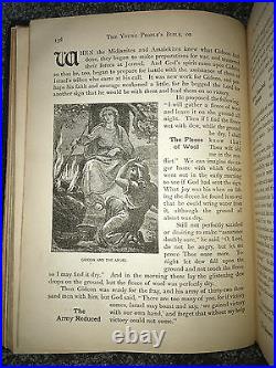 THE YOUNG PEOPLES BIBLE Scriptures 1900 ANTIQUE BOOK Harriet Newell Jones VTG
