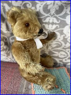 Teddy Bear Old Antique Blanky 12 c1940s Pedigree English Vintage Mohair Ted