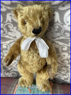Teddy Bear Old Antique Blanky 12 c1940s Pedigree English Vintage Mohair Ted