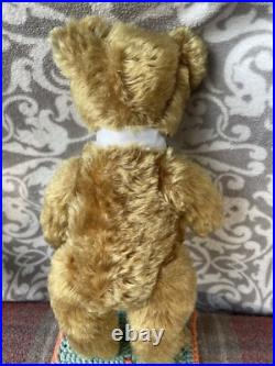 Teddy Bear Old Antique Blanky 12 c1940s Pedigree English Vintage Mohair Ted