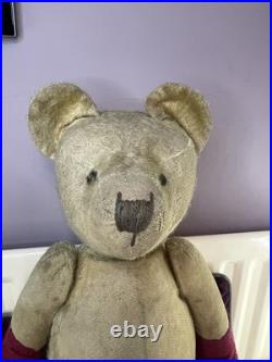 Teddy Bear Old Chiltern 1920s Vintage 27 Inch (Rare, English, Antique, Mohair)