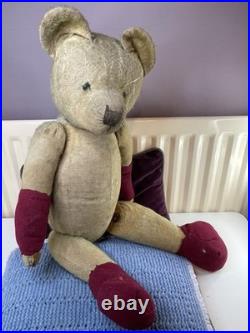 Teddy Bear Old Chiltern 1920s Vintage 27 Inch (Rare, English, Antique, Mohair)