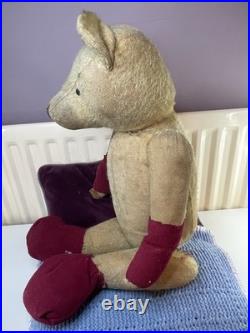 Teddy Bear Old Chiltern 1920s Vintage 27 Inch (Rare, English, Antique, Mohair)