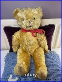 Teddy Bear Old Pedigree Vintage 19 Inch (Rare, English, Antique, Mohair)