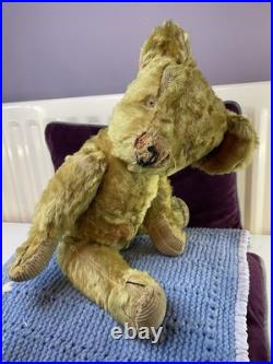 Teddy Bear Old Vintage Chad Valley 17 Inch (English, Antique Mohair)