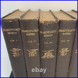 Ten Volume set of william shakespeare's works 1912 (10/10) Antique Vintage Books