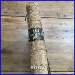 The Art -Journal 1863 Vintage Large Bound Book Art Journal Antique