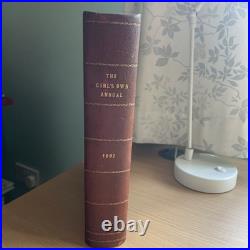 The Girl's Own Annual 1892 Vintage Antique Leather Bound Hardback VGC