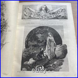 The Girl's Own Annual 1892 Vintage Antique Leather Bound Hardback VGC