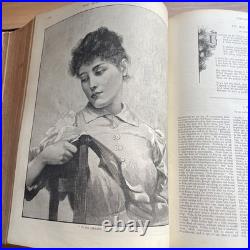 The Girl's Own Annual 1892 Vintage Antique Leather Bound Hardback VGC