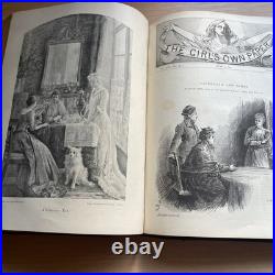 The Girl's Own Annual 1892 Vintage Antique Leather Bound Hardback VGC
