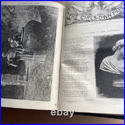 The Girl's Own Annual 1892 Vintage Antique Leather Bound Hardback VGC