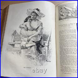 The Girl's Own Annual 1892 Vintage Antique Leather Bound Hardback VGC