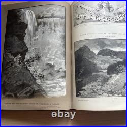 The Girl's Own Annual 1892 Vintage Antique Leather Bound Hardback VGC
