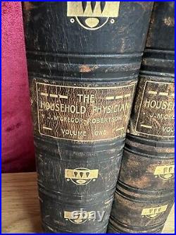 The Household Physician J McGregor-Robertson Vintage Antique Fine Bound Medical