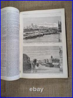 The Illustrated London News July-Dec 1861 Bound Volume Old Vintage Antique Book