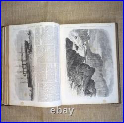 The Illustrated London News July-Dec 1861 Bound Volume Old Vintage Antique Book