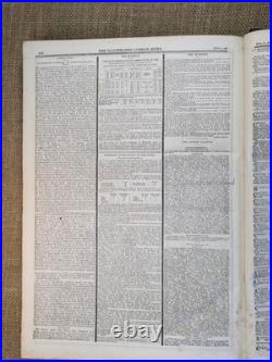 The Illustrated London News July-Dec 1861 Bound Volume Old Vintage Antique Book