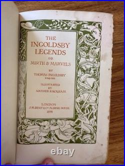 The Ingoldsby Legends Thomas Ingoldsby Arthur Rackham Antique Vintage Books