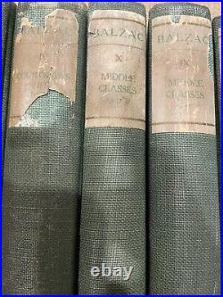 The Set Of Honore de Balzac 8 Volumes HC Vintage 1901 Set Of 8 Antique