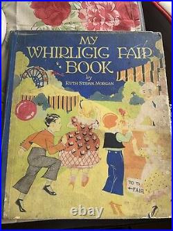 The Whirligig Fair Book Ruth Stemm Morgan Antique Vintage Moving Children's Book