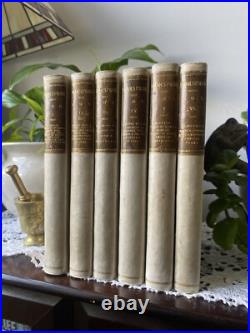 The Works of Shakspere (Shakespeare) 1891 VELLUM Antique Vintage Fine Bindings
