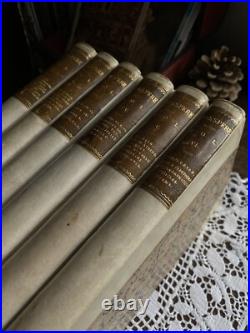 The Works of Shakspere (Shakespeare) 1891 VELLUM Antique Vintage Fine Bindings