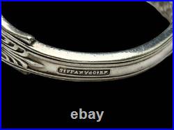 Tiffany &Co Vintage Silver Plated Bangle Bracelet Antique 1885 English king rare