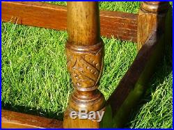 Titchmarsh & Goodwin English Oak Dressing Table And Stool Vintage Original