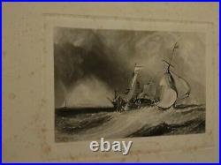 Turner Girtin River scenery book vintage Scotch Scenery 1870's antique 15 plate
