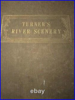 Turner Girtin River scenery book vintage Scotch Scenery 1870's antique 15 plate