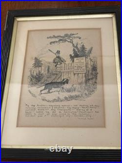 Two Antique Vintage Illustrations from The Pickwick Papers