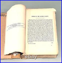 VINTAGE ANTIQUE 1878 W. Blackstone Laws Of England VOLUME 1 BOOK 1&2 Lippincot&Co