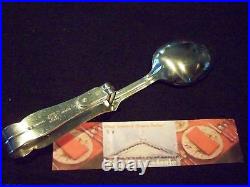 VINTAGE ENGLISH SHEFFIELD STYLE SILVER SERVING TONGS for ENTREE or SIDE DISHES