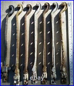 VINTAGE METAL CASEMENT WINDOW STAY LATCHES OLD HANDLES 7 JOB LOT 30s RARE