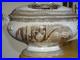 VINTAGE TUREEN ENGLISH CERAMIC Pattern ANTIQUE BROWN circa 1870