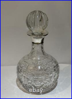 Very Nice Vintage English Hallmarked Silver Top Decanter