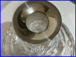 Very Nice Vintage English Hallmarked Silver Top Decanter