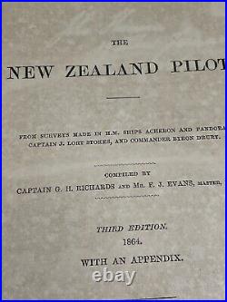 Very Rare 1869 New Zealand Pilot Navigation Descriptions Capt. Richards