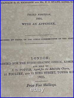 Very Rare 1869 New Zealand Pilot Navigation Descriptions Capt. Richards