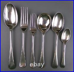 Victorian Cutlery Canteen / Set. Old English pattern. Elkington Silver Plate VTG