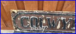 Victorian Street sign Original Colwyn Place Cast Iron Antique Vintage Sign