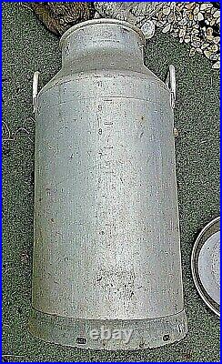 Vintage 10 Gallon Aluminium Milk churn Alloy Milk Churn DAIRY SUPPLY CO LTD