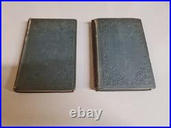 Vintage 1853, Pope's Poetical Works Vol 1 & 2, Antique Books Rare