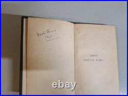 Vintage 1853, Pope's Poetical Works Vol 1 & 2, Antique Books Rare