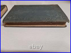 Vintage 1853, Pope's Poetical Works Vol 1 & 2, Antique Books Rare