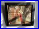 Vintage 19th Century Framed English Mourning Woolwork Picture On Fabric